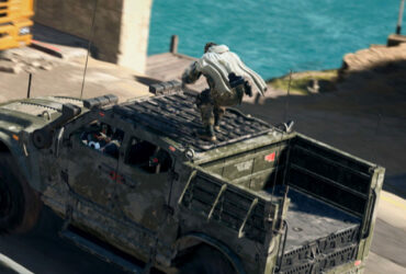 Ghost riding on top of car in Warzone 2