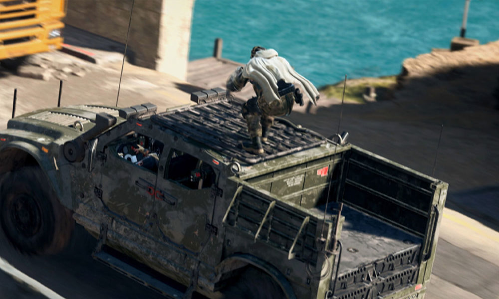 Ghost riding on top of car in Warzone 2