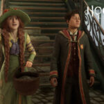 Hogwarts Legacy Herbology teacher and student