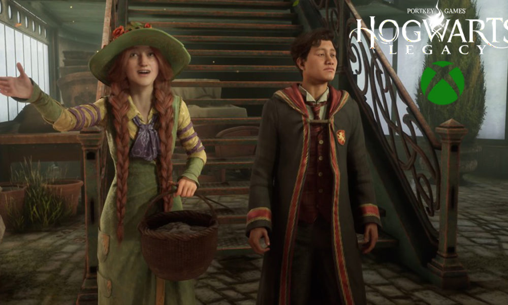 Hogwarts Legacy Herbology teacher and student