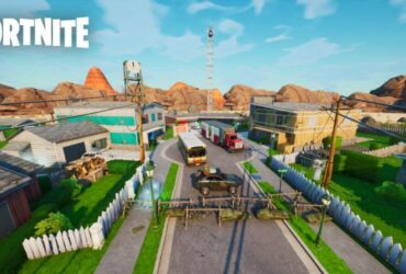 Nuketown map in Fortnite