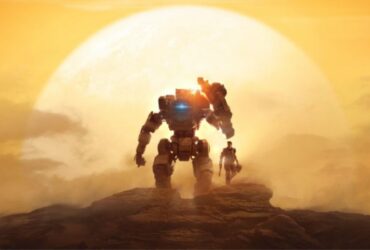 titan and character walking off into sunset in titanfall