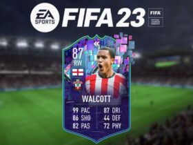 Flashback Walcott card with FIFA 23 logo