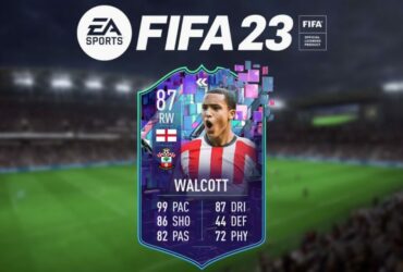 Flashback Walcott card with FIFA 23 logo