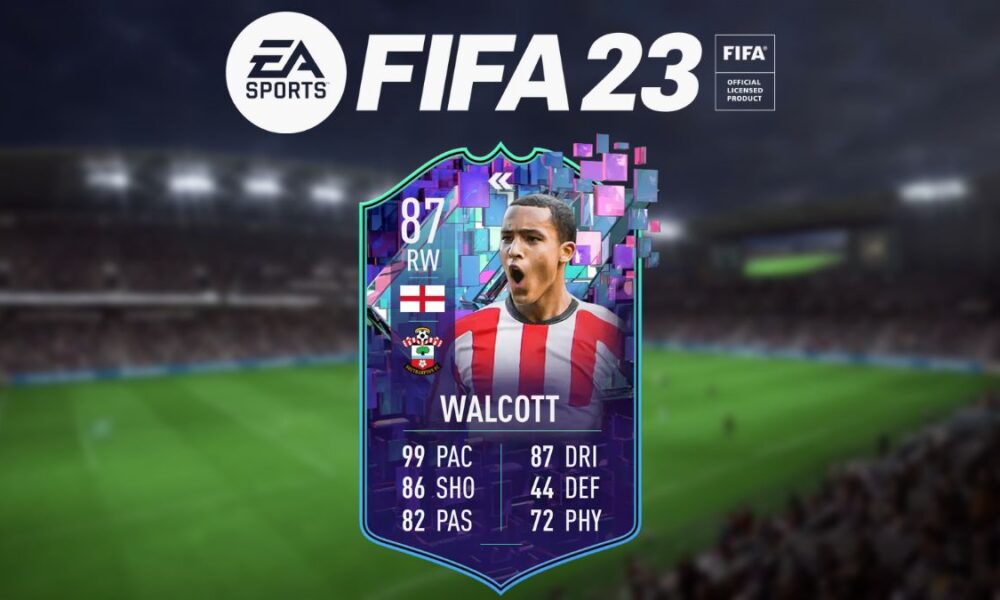 Flashback Walcott card with FIFA 23 logo