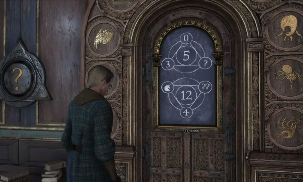 hogwarts legacy character at arithmancy door