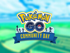 pokemon go logo with community day ribbon