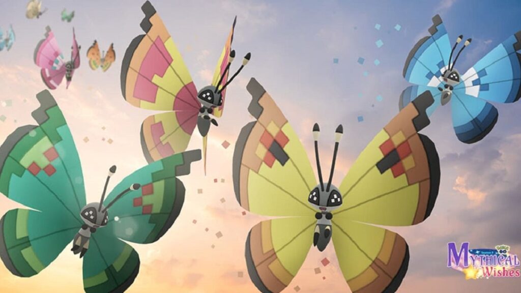 diferentes versiones de Vivillon en Pokemon Go