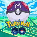 A master ball and the Pokemon Go logo