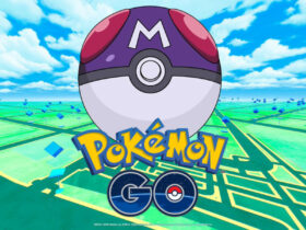 A master ball and the Pokemon Go logo