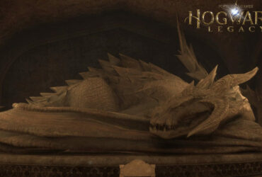 Hogwarts Legacy Sleeping Dragon Statue