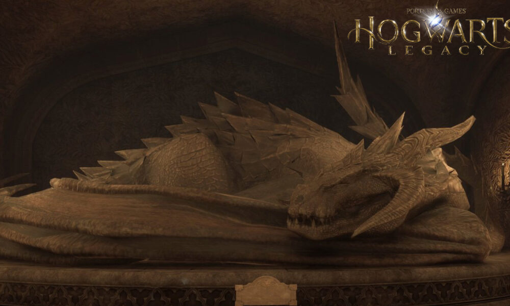 Hogwarts Legacy Sleeping Dragon Statue