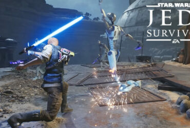 Star Wars Jedi Survivor lighsaber fight