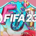 FIFA 23 FUT Birthday card behind logo