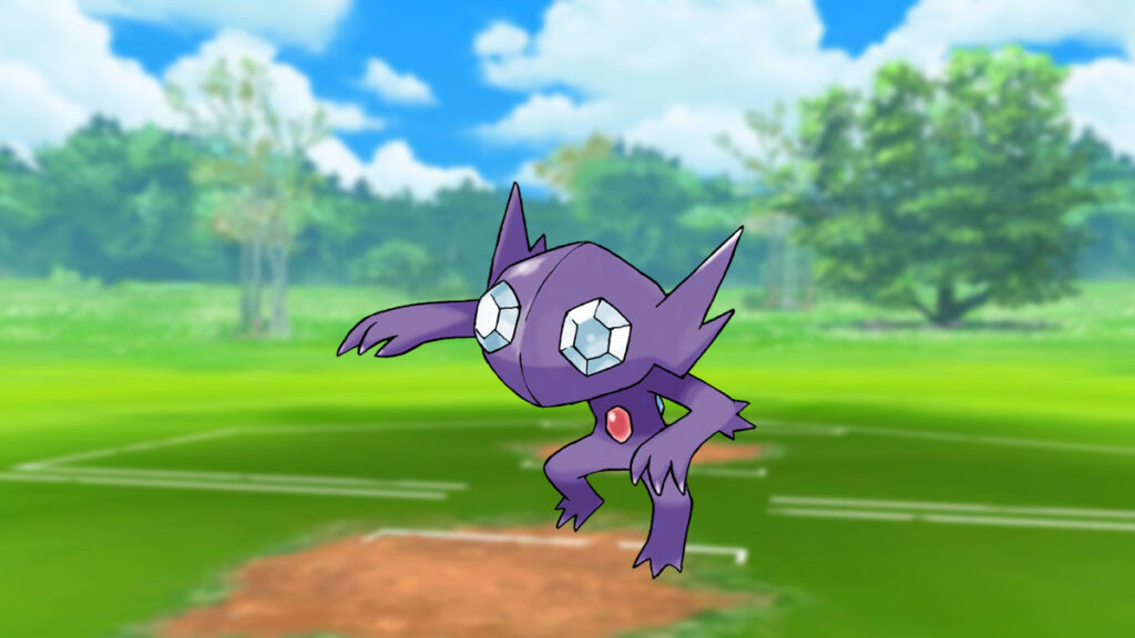 Sableye en un campo de batalla de Pokémon Go