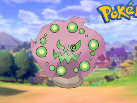 Spiritomb and a Pokemon logo