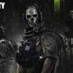 Ghost and Modern Warfare 2 Operators with CoD 2023 logo