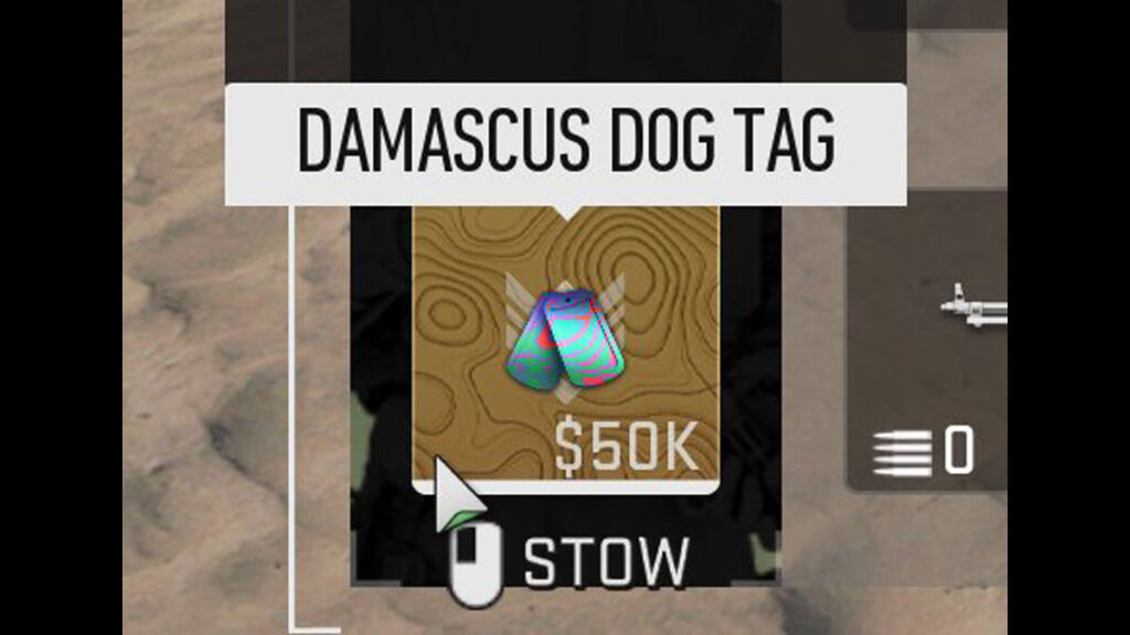 Placa de identificación de Damasco en Warzone 2 DMZ