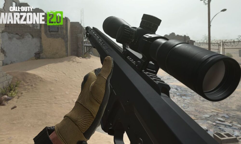 Warzone 2 player using Sniper Rifle