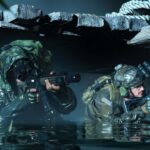 two cod modern warfare 2 operators in water