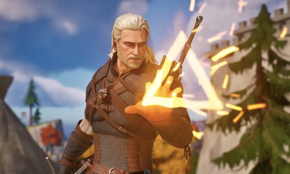 The Witcher's Geralt in Fortnite 23.50 update