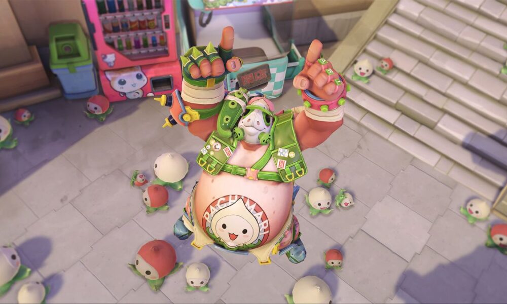 Roadhog in Pachimari skin in Overwatch 2