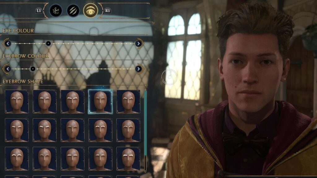 Personalización de personajes de Hogwarts Legacy