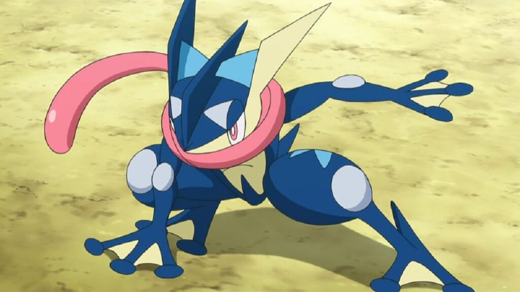 Greninja en el anime de Pokémon