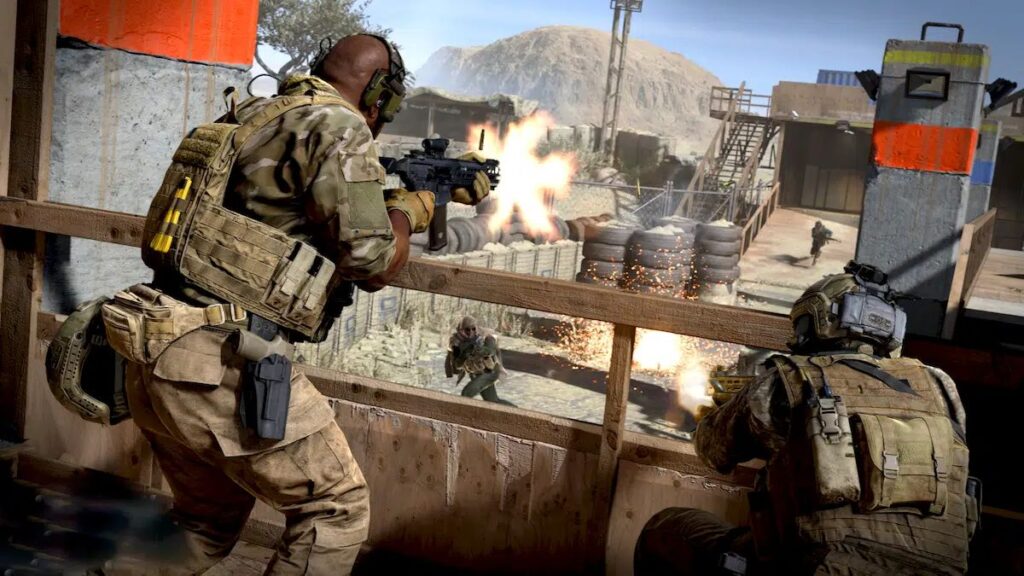 Jugadores de Modern Warfare en Gunfight