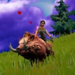 fortnite character riding a boar