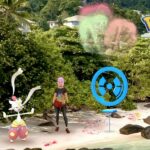 Mega Medicham and a Trainer in a Pokemon Go event