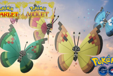 Different Vivillon patterns in Pokemon Go and Scarlet & Violet