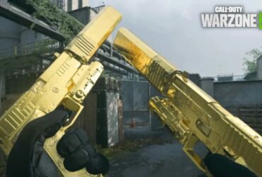 Warzone 2 player using gold Akimbo Pistols