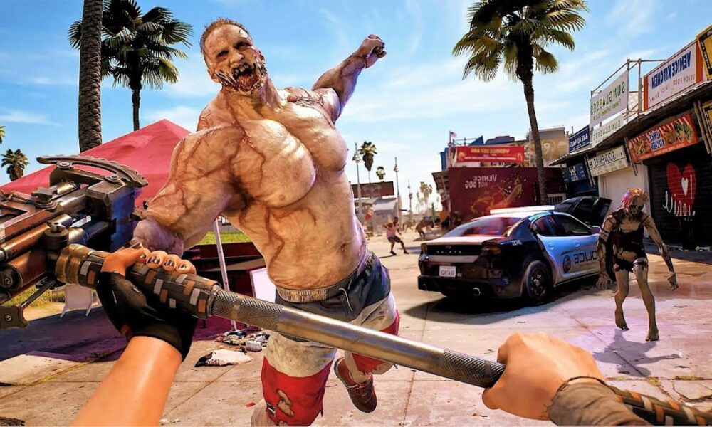 dead island 2 zombie attacking player