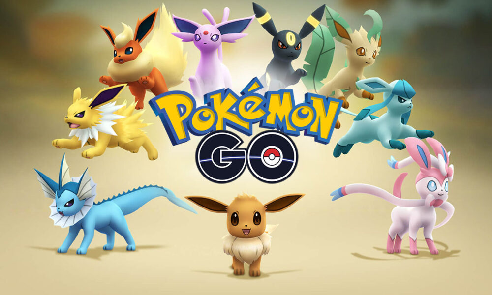 Eevee and all its evolutions in Pokemon Go