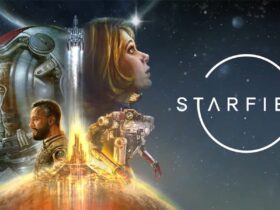 Starfield artwork and logo