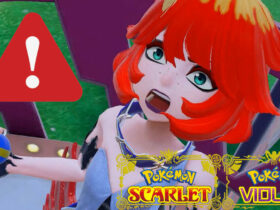 Mela and a error icon in Pokemon Scarlet and Violet