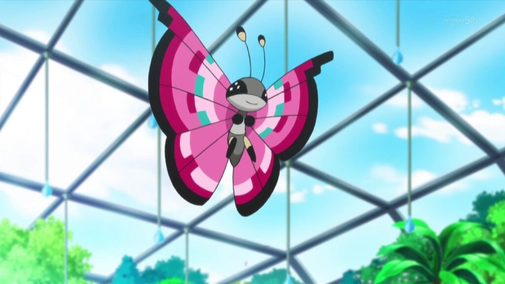 Vivillon en el anime de Pokémon