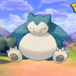 Snorlax in a Pokemon Sword and Shield background