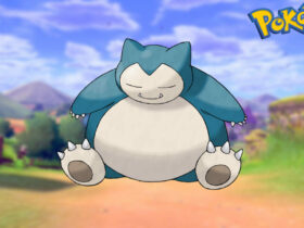 Snorlax in a Pokemon Sword and Shield background