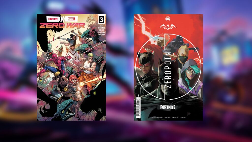 Cómics de Fortnite Zero War y Fortnite/Batman