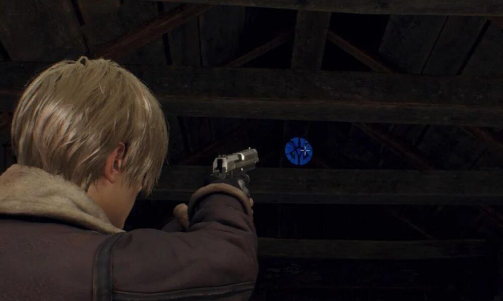 Blue medallion in resident evil 4 remake