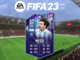 FIFA 23 Flashback Messi with logo