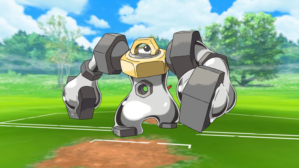 Melmetal en un campo de batalla de Pokémon Go