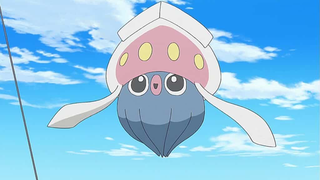 Inkay en el anime de Pokémon