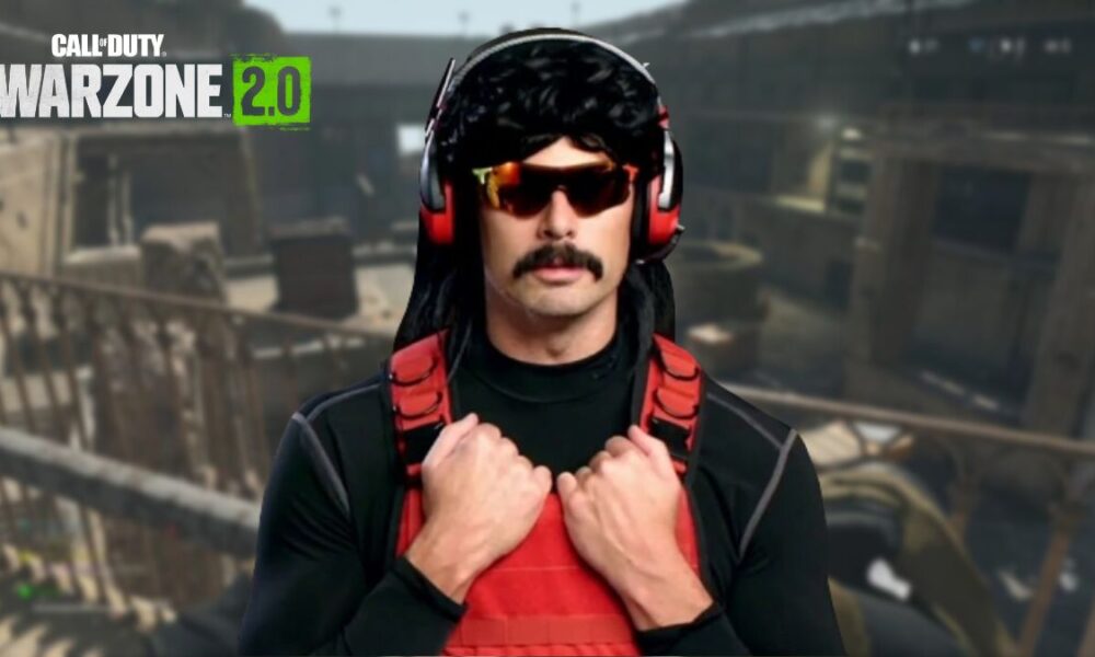 Dr Disrespect in front of Warzone 2 Gulag