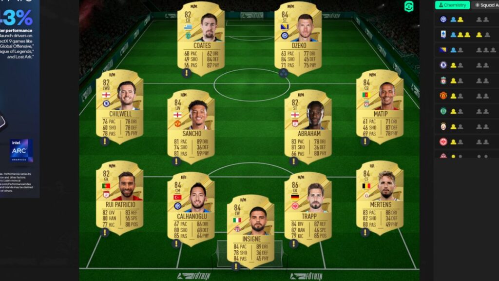 FIFA 23 Year in Review Player Pick 84 solución de plantilla clasificada 