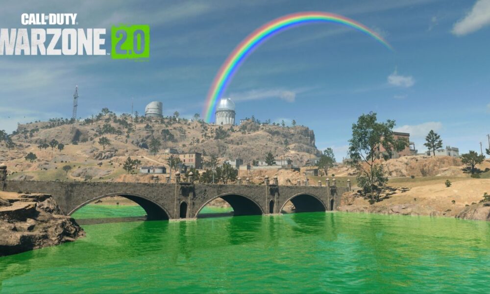 Warzone 2 Al Mazrah with green water for St Patrick's Day