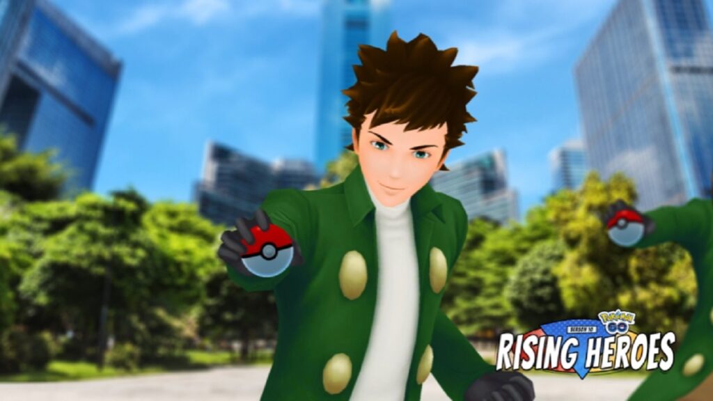 Entrenador de Pokémon Go con traje de Palmer