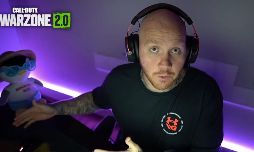 TimTheTatman with Warzone 2 logo